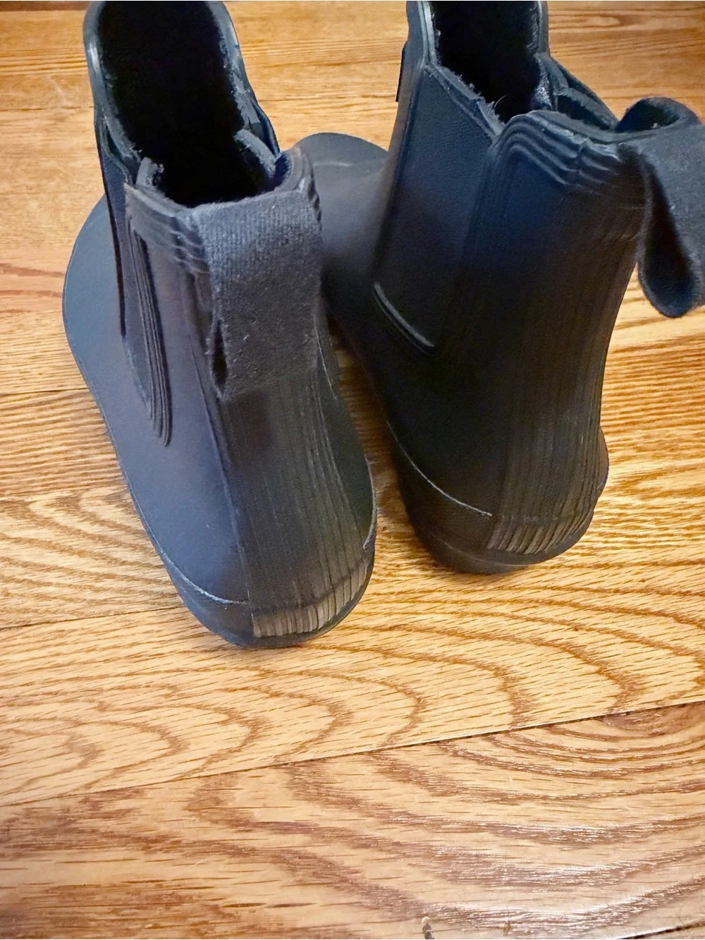 Hunter Black Original Chelsea Rain Boots Waterproof Size 9 wfs2006rma